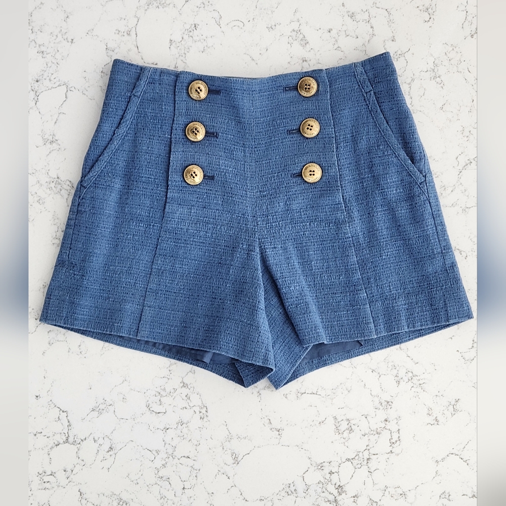 Burberry Blue Label High-Waisted Shorts - Size 36 (Approx. US Size 4)